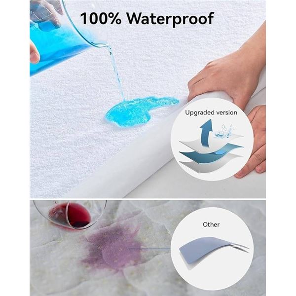 Premium Waterproof Mattress Protector, 2-Pack, Crib