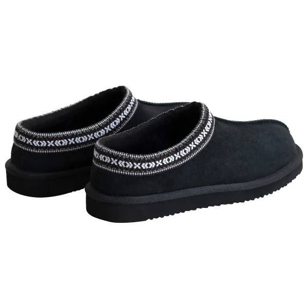 Unisex Shearling Slippers, Men’s Size 9, Ladies’ Size 10, Black