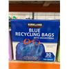 Image 2 : Kirkland Signature Blue Recycling Bags With Drawstring 30 Gallon