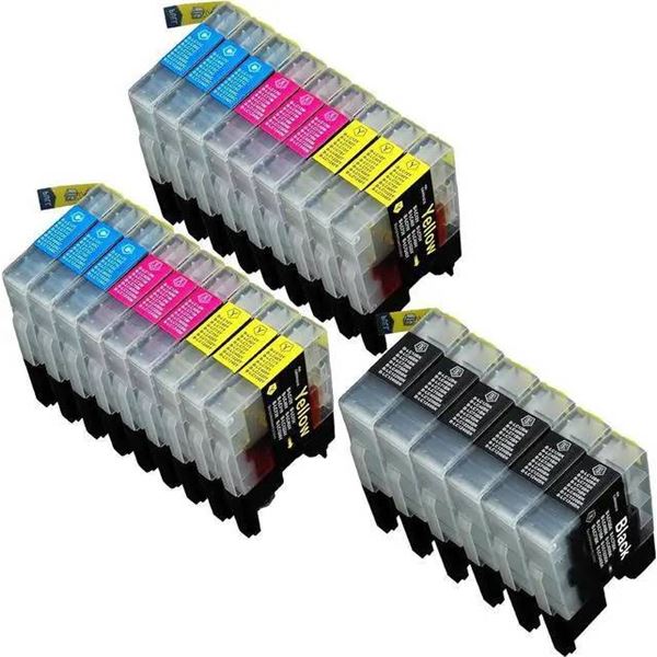 24 Pack Compatible Brother Cartridges for Inkjet Printer