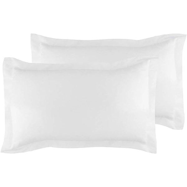 2 King Size Standard White Pillows