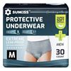 Image 1 : Sunkiss Protective Underwear for Men, M, 30 Count