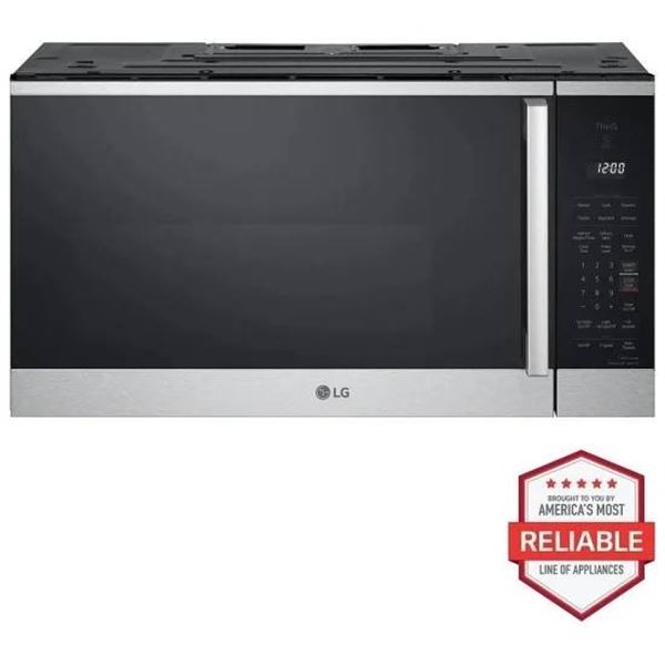 LG MVEM1825X Over the Range Microwave, 30 inch Exterior Width, 1.8 cu. ft. Capacity, 300 CFM, 1,600 