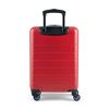 Image 1 : Hard-Shell Red Rolling Suitcase with Telescopic Handle