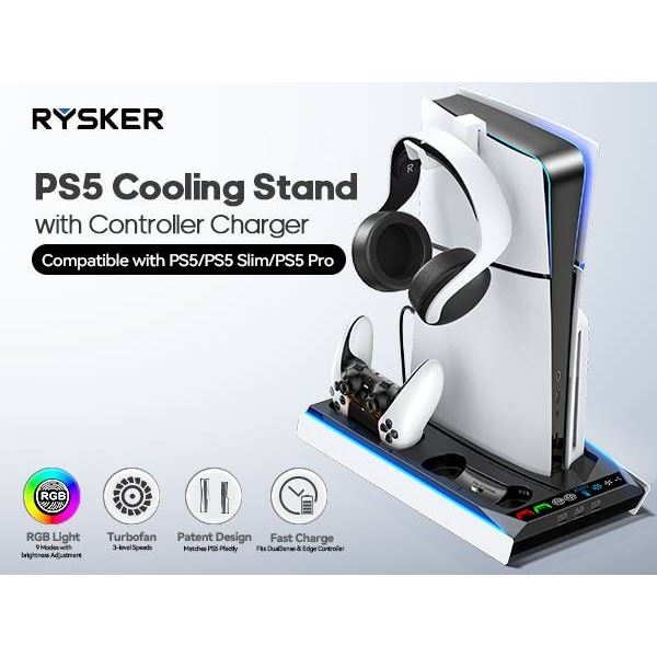 P5 Cooling Stand With Controller Charger for P5/P5 Slim/P5 Pro Models