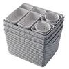 Image 1 : Honest Goods 14-Piece Storage Basket Set with Gray Weave Design