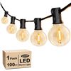 Image 1 : 100 FT LED 2200K Shatterproof String Lights