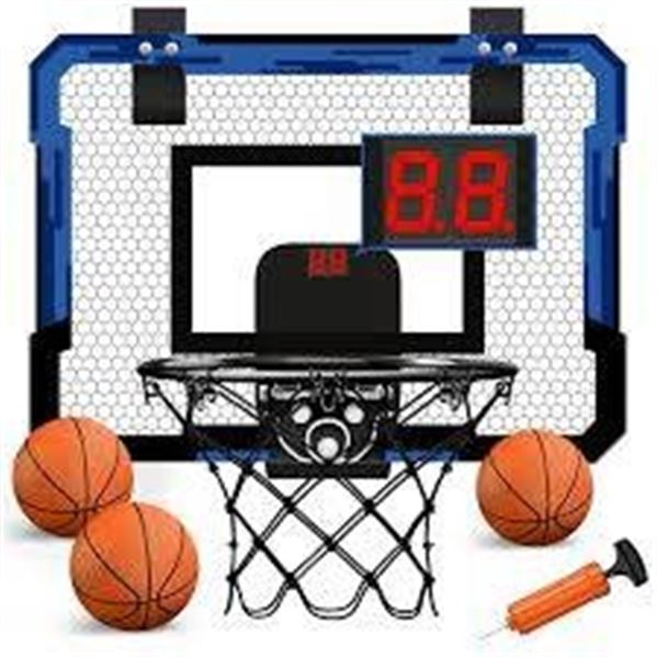 Basketball Hoop Sport Set with LED Rim and Scoreboard