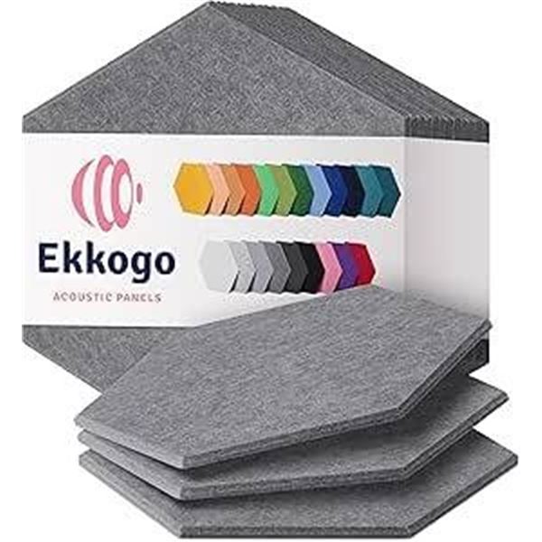 Soundproof Panels 2x10x0.4 Inch 24 Total