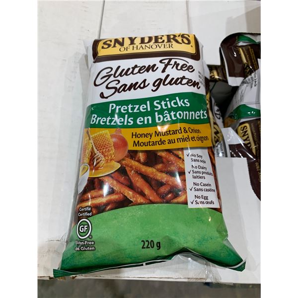 Snyder’s Of Hanover Gluten-Free Honey Mustard & Onion Pretzel Sticks 12 x 220g