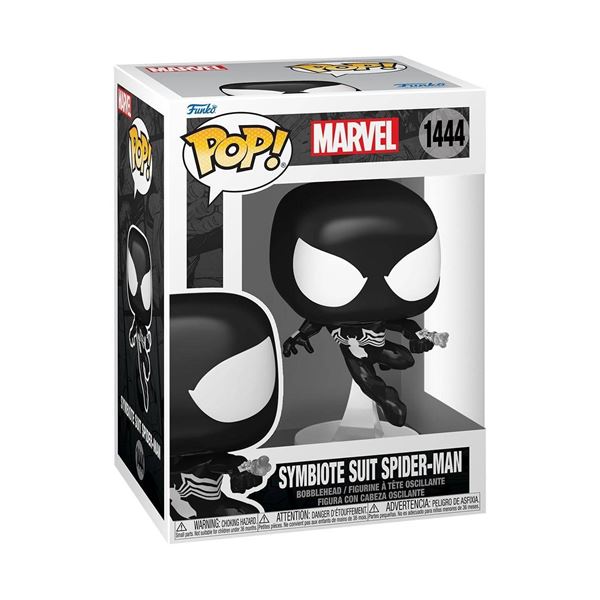Funko Pop Marvel #1444 Symbiote Suit Spider-Man Bobblehead