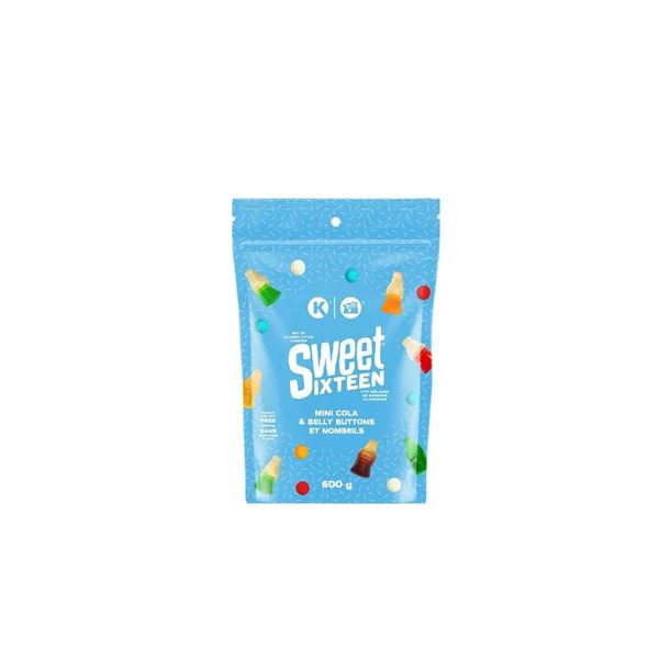 Sweet Sixteen Mini Cola and Belly Buttons 600g (6 Units)