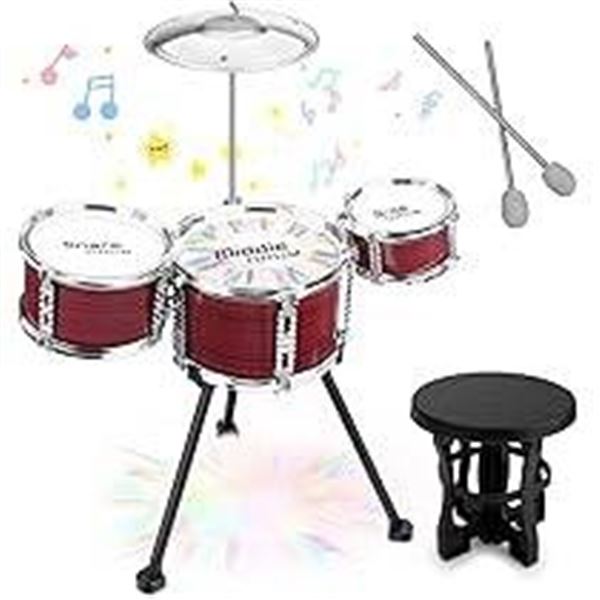 Jazz Drums Set with Shock Flash Feature for Ages 3+