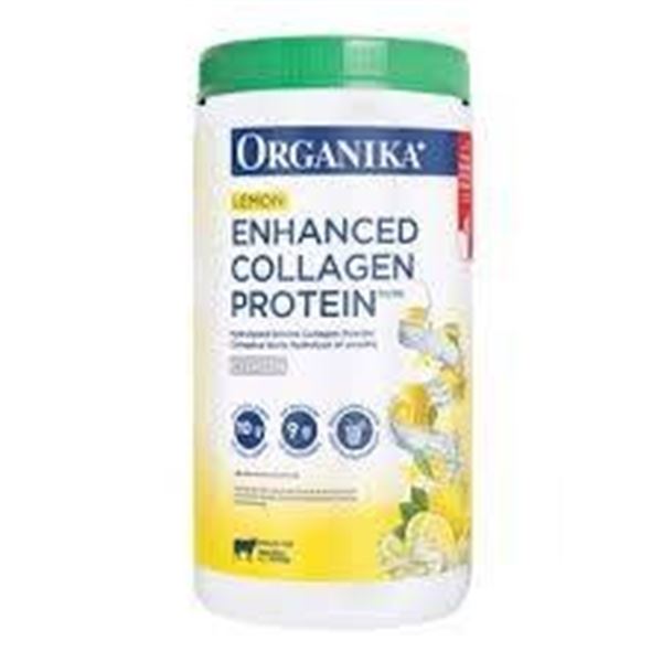 Organika Enhanced Collagen Protein Lemon 1 kg – Hydrolyzed Bovine Collagen Powder