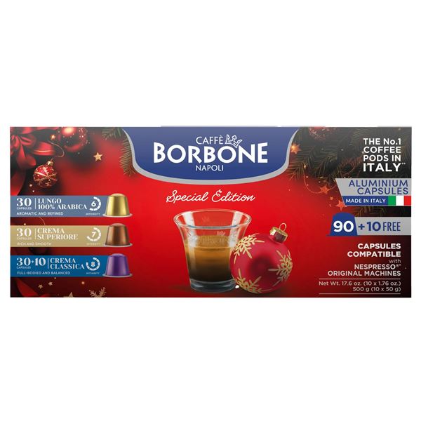 Caffe Borbone Napoli Edition Speciale Capsules, 100-Count