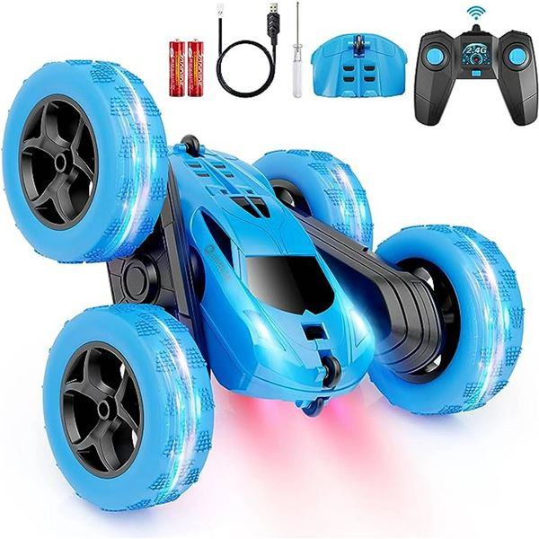 Qunredo 2.4 GHz Radio System Double-Sided Stunt Car