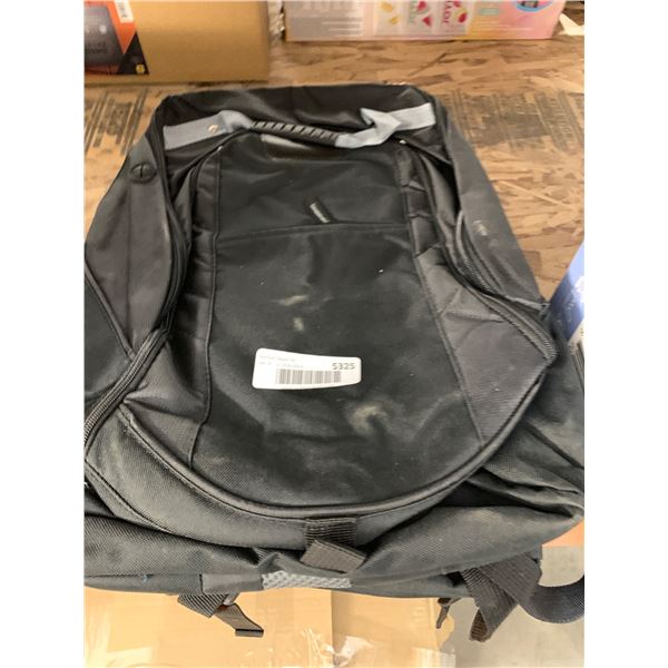 Lot of 2 Black Backpack with Multiple Compartments and Adjustable Straps