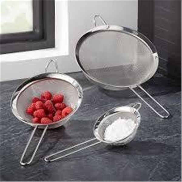 NiU 18/8 Stainless Steel Mesh Strainers, Set of 3