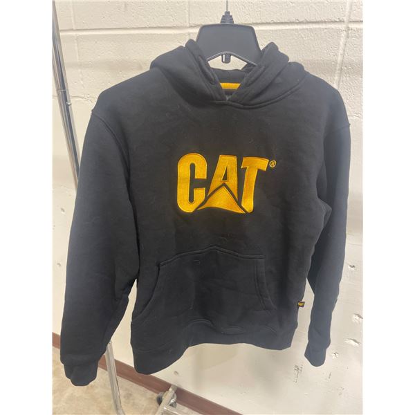 CAT Branded Black Hooded Sweatshirt with S/P Tag
