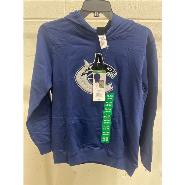 NHL XL/14-16 Youth Hockey Hoodie in Blue with Team Logo