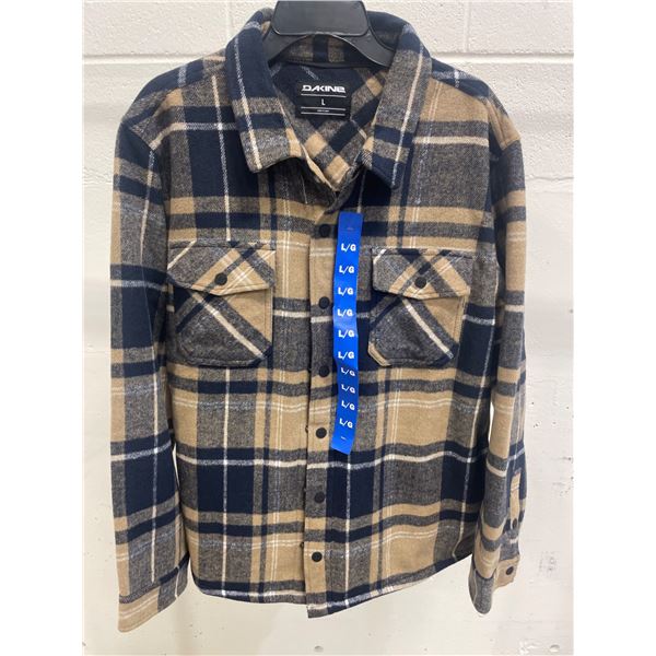 Dakine Long-Sleeve Plaid Shirt Jacket, Size L, Made in China