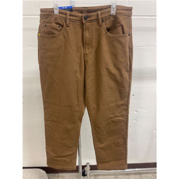 CAT Fleece-Lined Canvas Pants, 36×30, Model 1640008