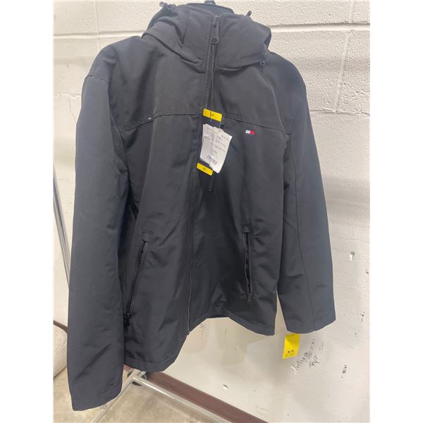 Tommy Hilfiger Men’s Black Hooded Jacket, Size S/P