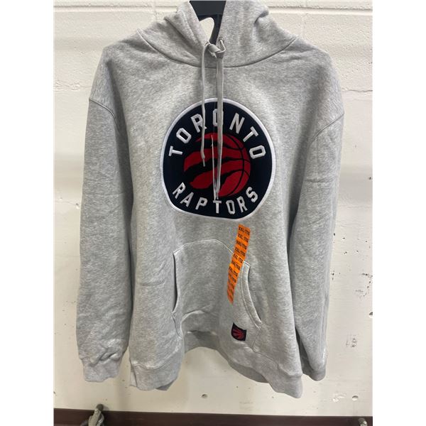 Toronto Raptors Pullover Hoodie Sweatshirt in Gray, Size XXL