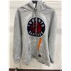 Image 1 : Toronto Raptors Pullover Hoodie Sweatshirt in Gray, Size XXL