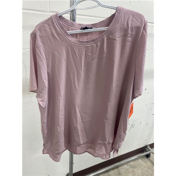 Hilary Radley Pink Short-Sleeve Top XXL