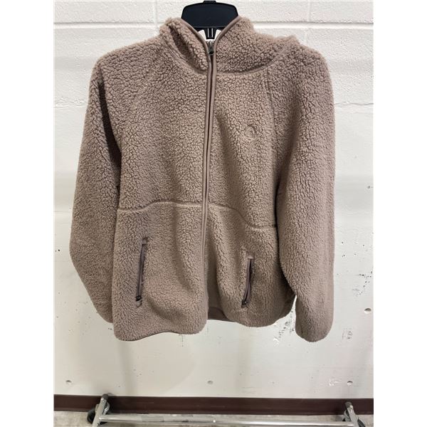 Sierra Designs XL Taupe Full-Zip Fleece Jacket with Pockets
