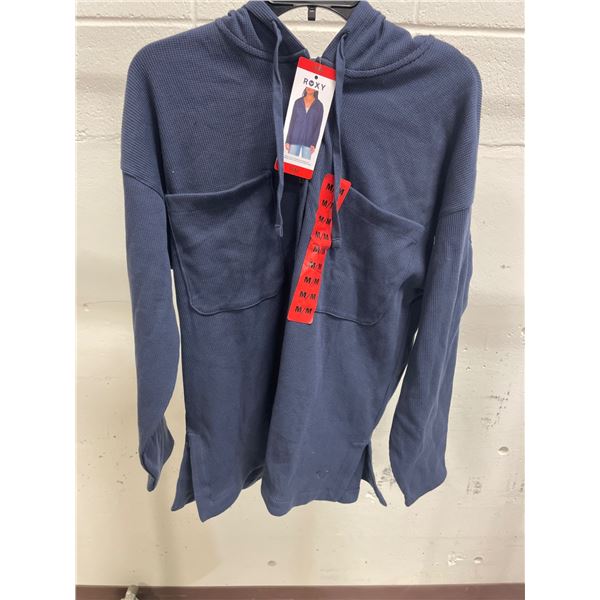 Roxy Women’s Medium Navy Blue Hooded Long-Sleeve Top