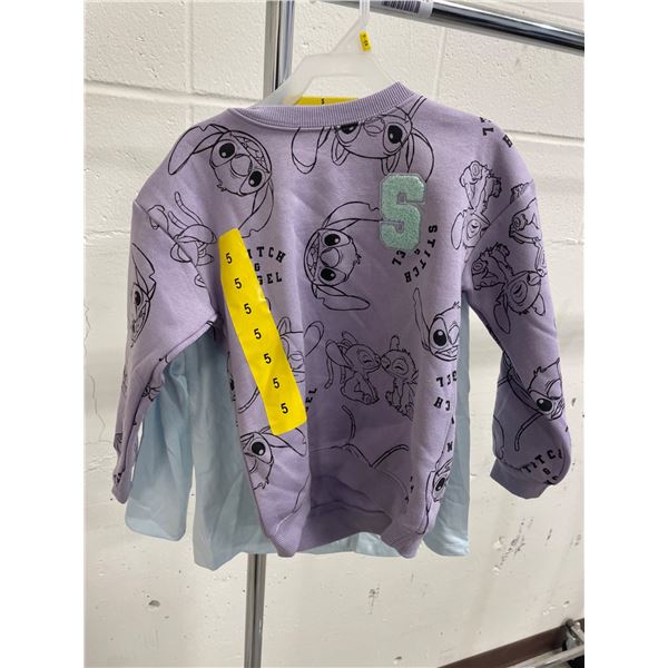 2-Piece Stitch and Angel Shirt Set, Disney, Size 5, 18-24M