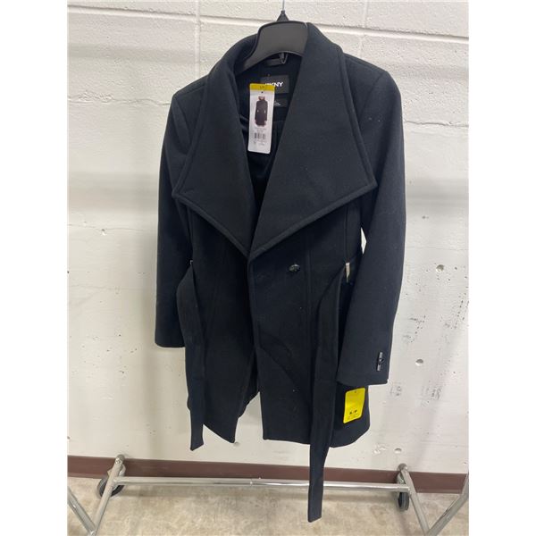 DKNY Women’s Belted Black Coat Small Size S/P