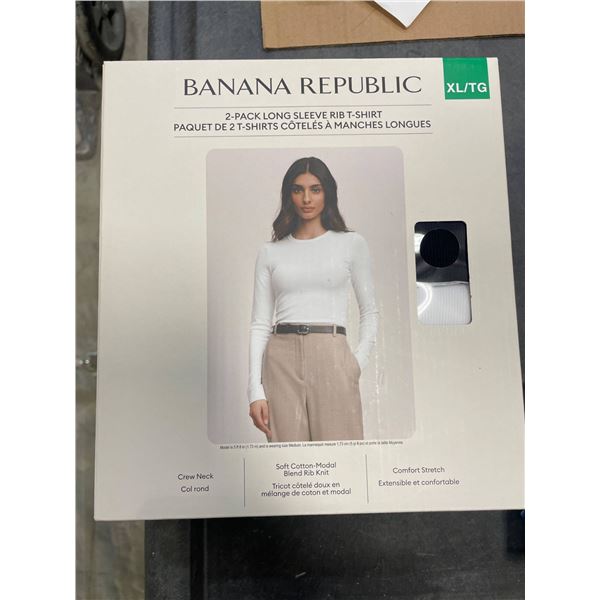 Banana Republic Extra Long Sleeve Crewneck Shirt Pack XL Tall