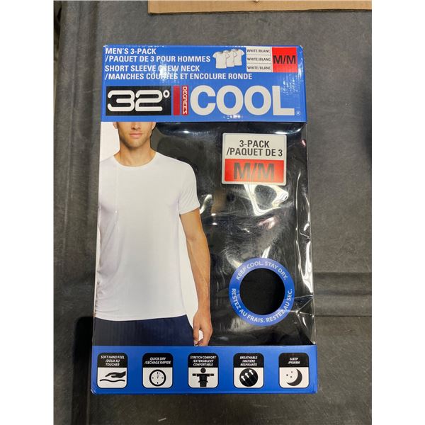 32 Degrees COOL Men’s 3-Pack Short Sleeve Crew Neck Shirt M/M