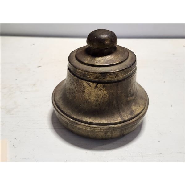 Vintage Brass/Bronze Desktop Inkwell Holder