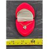 Image 2 : Cubic Zirconia Heart Pendant w/ Gold Plated Chain in Red Heart Box