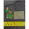 Image 1 : JJI Lucky Leprechaun Bar Pin w/ Genuine Pearl