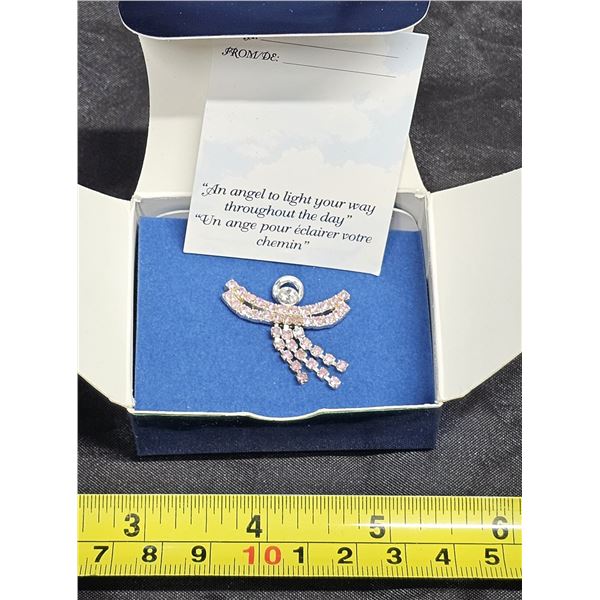 Vintage Avon Birthstone Angel TAC Pin - June