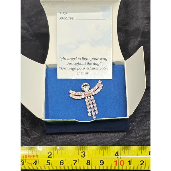 Vintage Avon Birthstone Angel TAC Pin - June