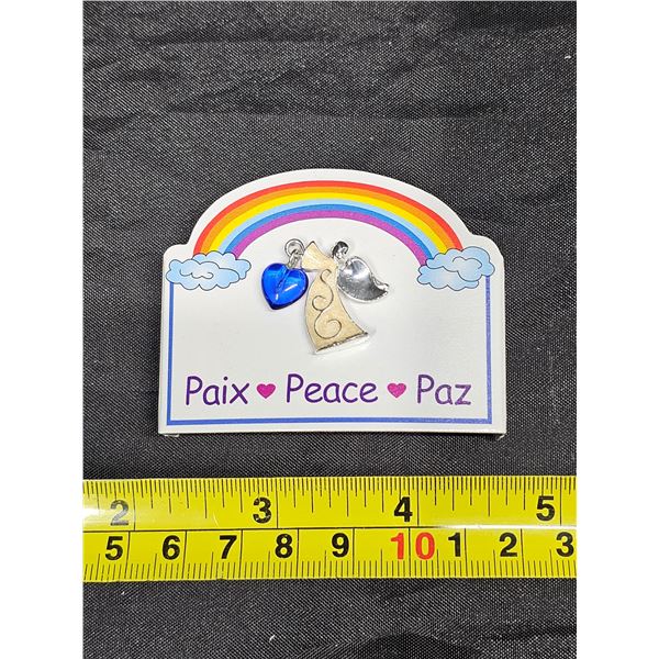Vintage Avon Inspirational Angel Pin - Peace