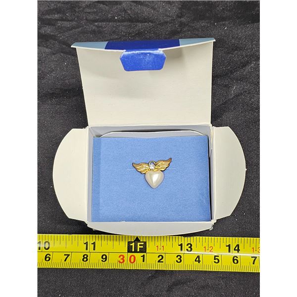 Vintage Avon Tiny Angel Birthstone Pin - June