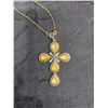 Image 1 : Vintage Avon Fashion Cross Pendant Necklace