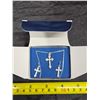 Image 1 : Vintage Avon Pave Cross Necklace & Earring Gift Set