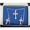 Image 2 : Vintage Avon Pave Cross Necklace & Earring Gift Set