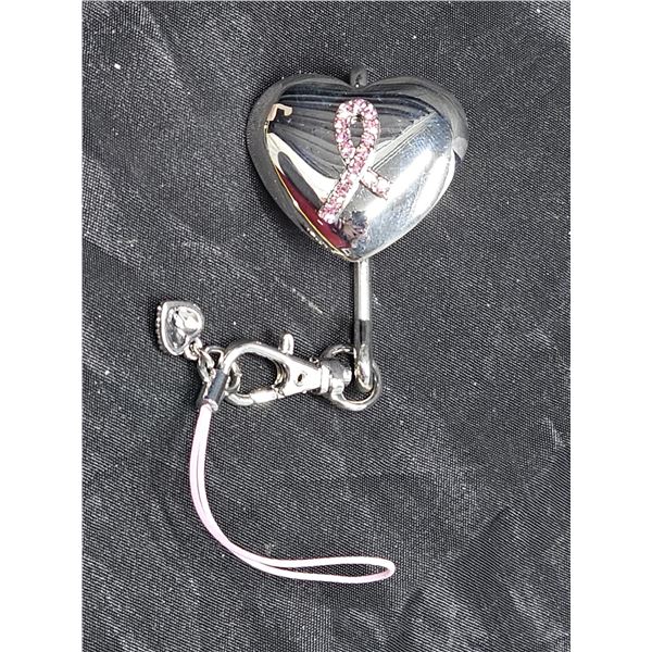 Vintage Avon “All Heart” Crusade Key Holder/Cellphone Charm