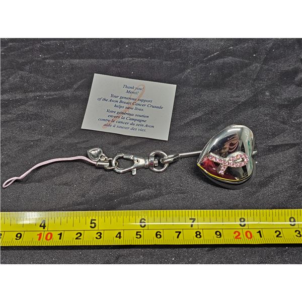 Vintage Avon “All Heart” Crusade Key Holder/Cellphone Charm