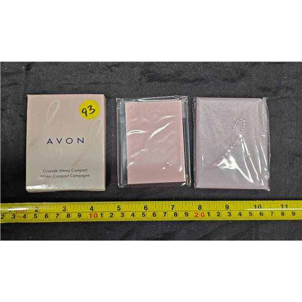 Vintage Avon Crusade Memo & Compact Set in Sealed Packaging