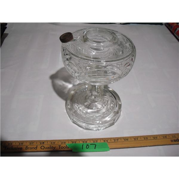 Vintage Clear Aladdin Drape Lamp Base